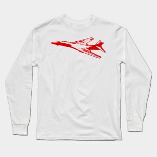 Rockwell B-1 Lancer - Red Design Long Sleeve T-Shirt